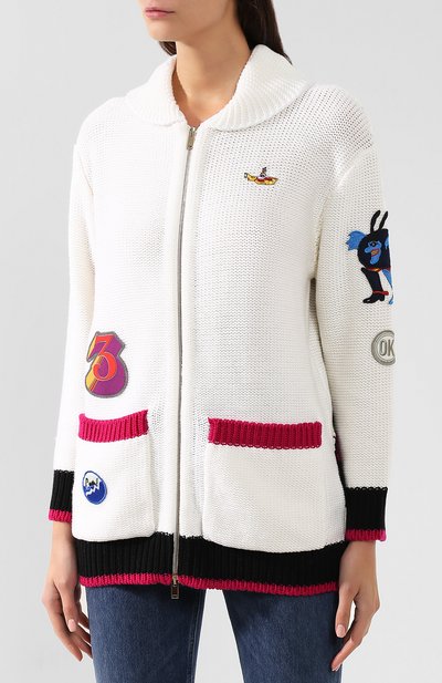 Шерстяной кардиган STELLA MCCARTNEY белого цвета по цене 103000 руб., арт. 578433/S2100, фото 3 Шерстяной кардиган STELLA MCCARTNEY, арт. 578433/S2100, фото 3