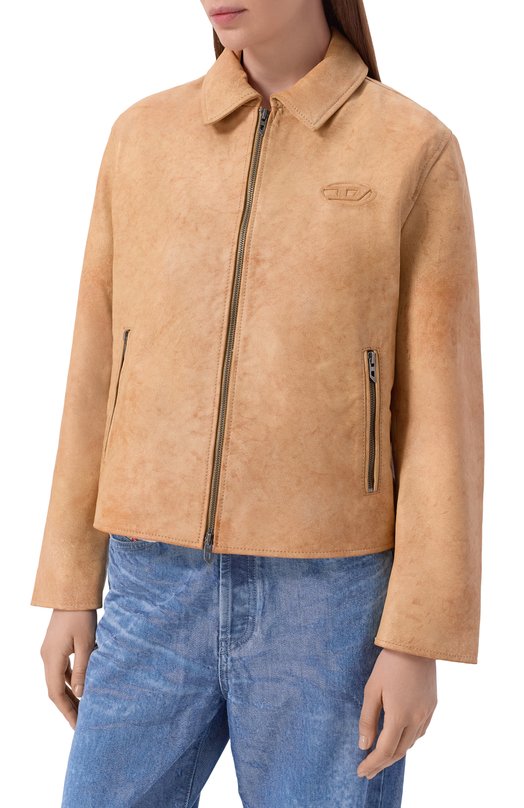 Кожаная куртка Diesel A21895/0AJFV Бежевый  A21895/0AJFV Фото 3