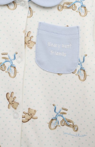 Хлопковый комбинезон MONNALISA, арт. 22B200, фото 3