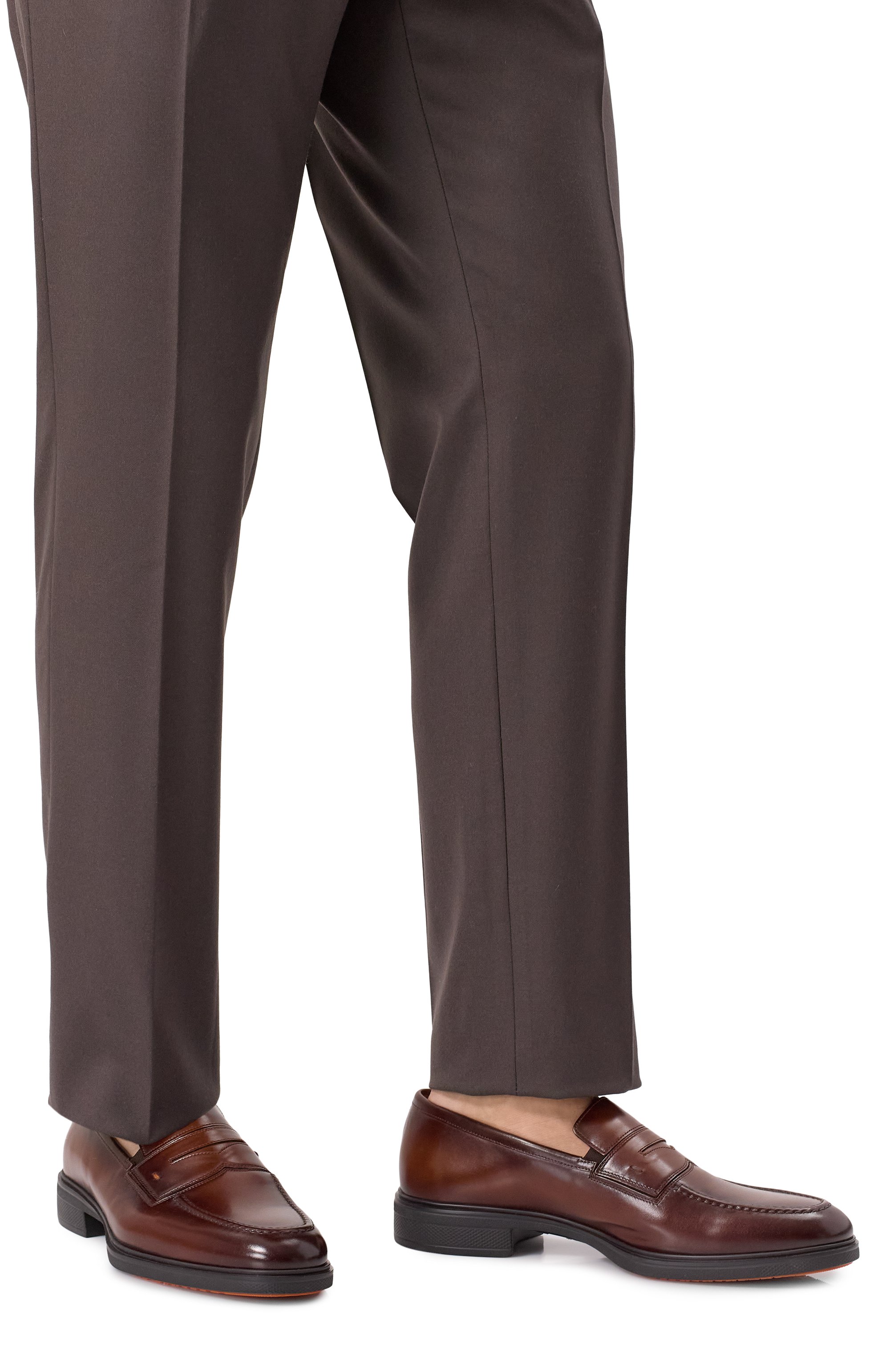 Кожаные пенни-лоферы easy SANTONI, арт. MGEG18964NEAXNTG, фото 3