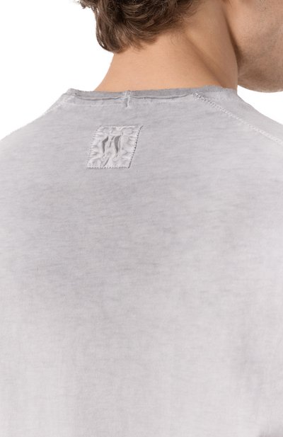 Хлопковая футболка HANNES ROETHER светло-серого цвета по цене 15000 руб., арт. D35DAY.242.213, фото 5 Хлопковая футболка HANNES ROETHER, арт. D35DAY.242.213, фото 5