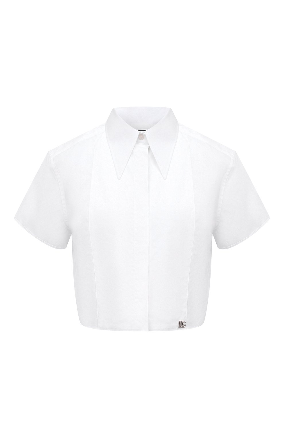 Хлопковая рубашка DOLCE & GABBANA белого цвета по цене 59950 руб., арт. F5Q63T/FU5T9, фото 1 Хлопковая рубашка DOLCE & GABBANA, арт. F5Q63T/FU5T9, фото 1