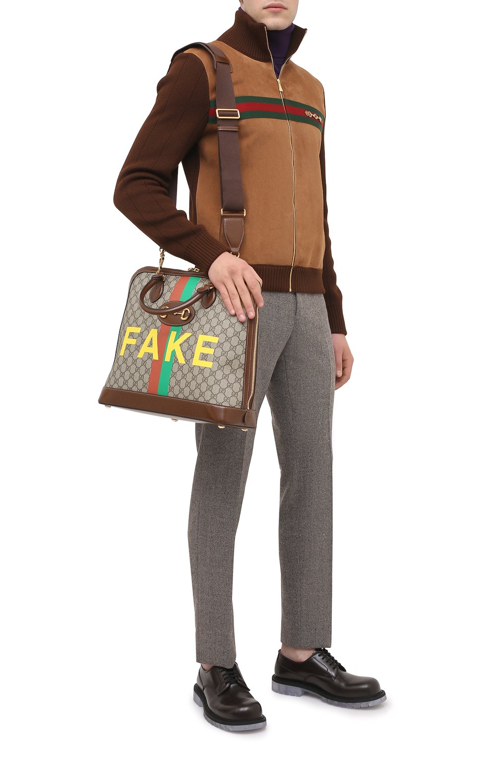 Сумка-тоут horsebit 1955 «fake/not» GUCCI, арт. 621640/2GCBG, фото 2