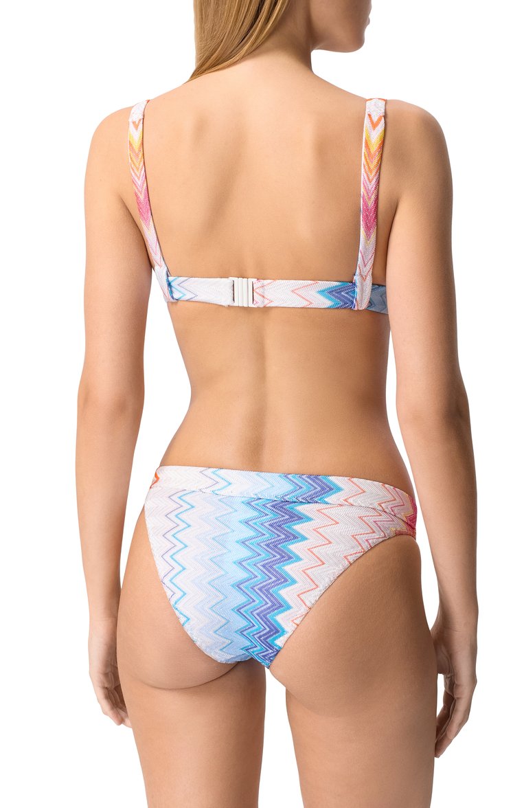 Женский раздельный купальник MISSONI голубого цвета, арт. MC22SP02/BR00ZY | Фото 3 (Материал внешний: Вискоза; Нос: Не проставлено; Женское Кросс-КТ: Раздельные купальники)