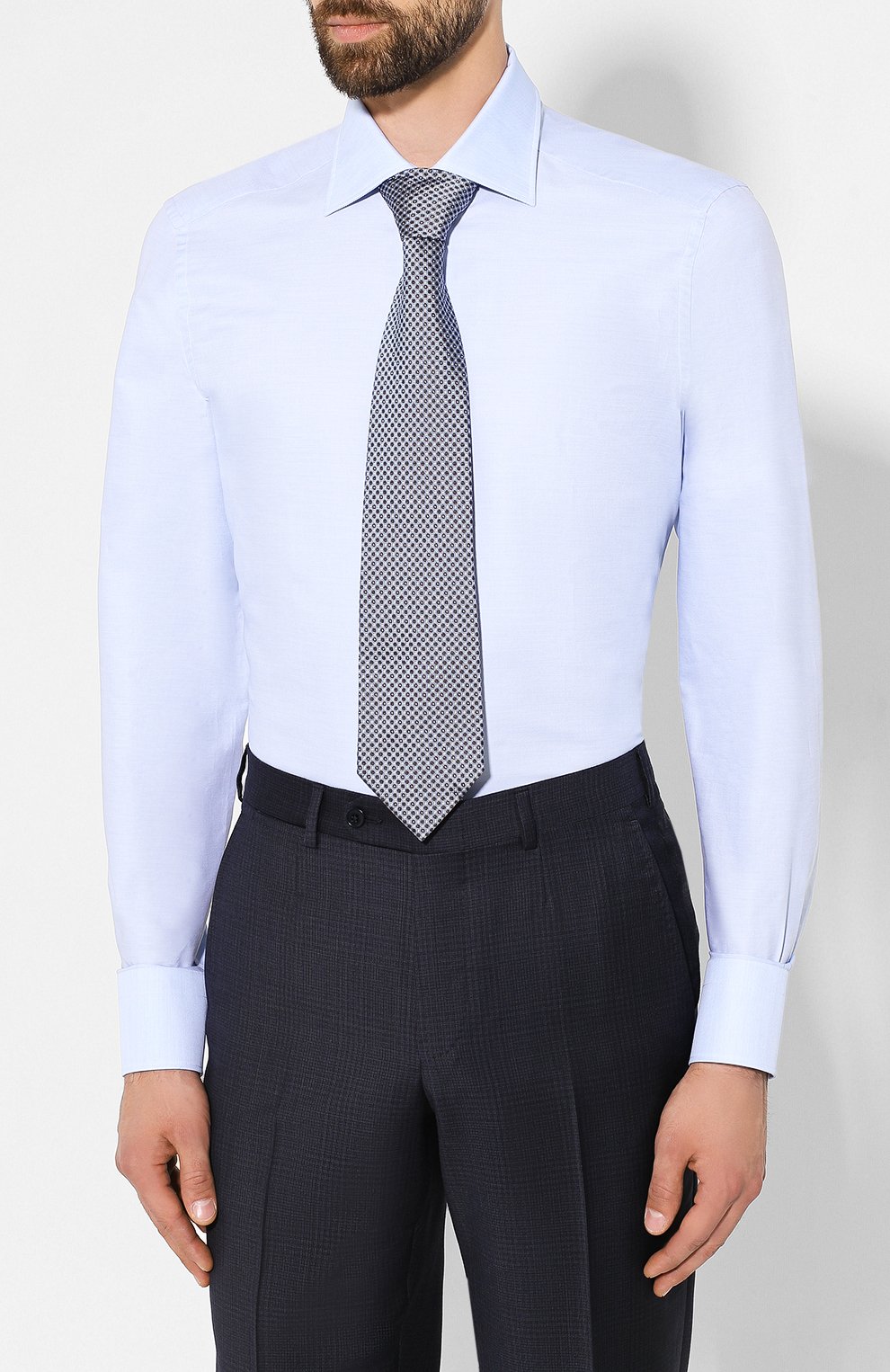 Хлопковая сорочка ZEGNA, арт. 601030/9MS0BR, фото 4