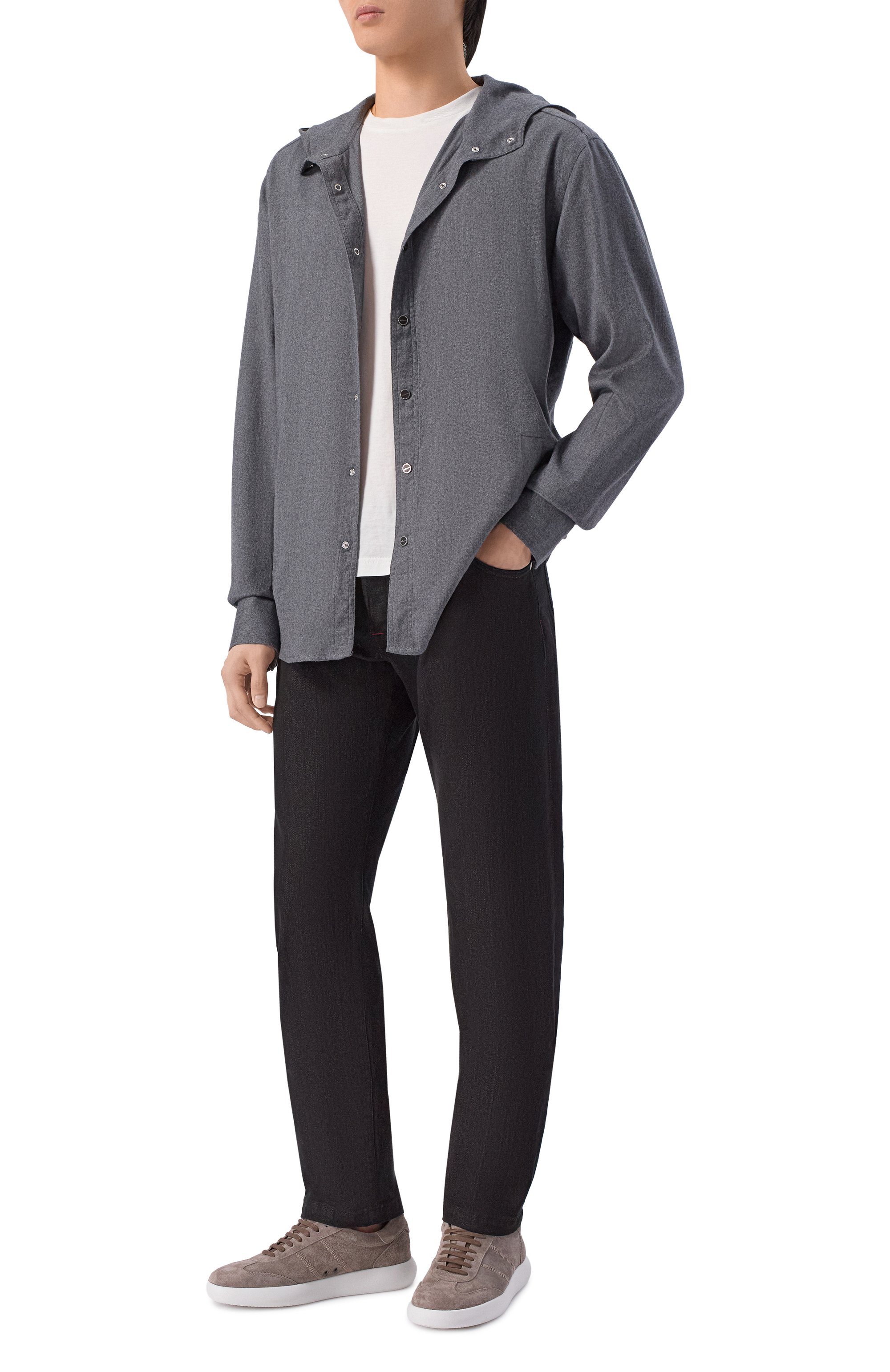 Рубашка из хлопка и лиоцелла KITON, арт. UMCMARH0944016, фото 2