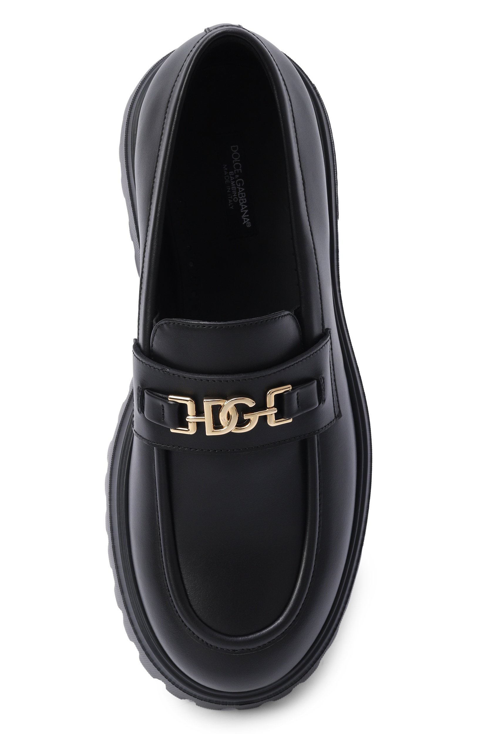 Кожаные лоферы DOLCE & GABBANA, арт. D11351/A1065, фото 4