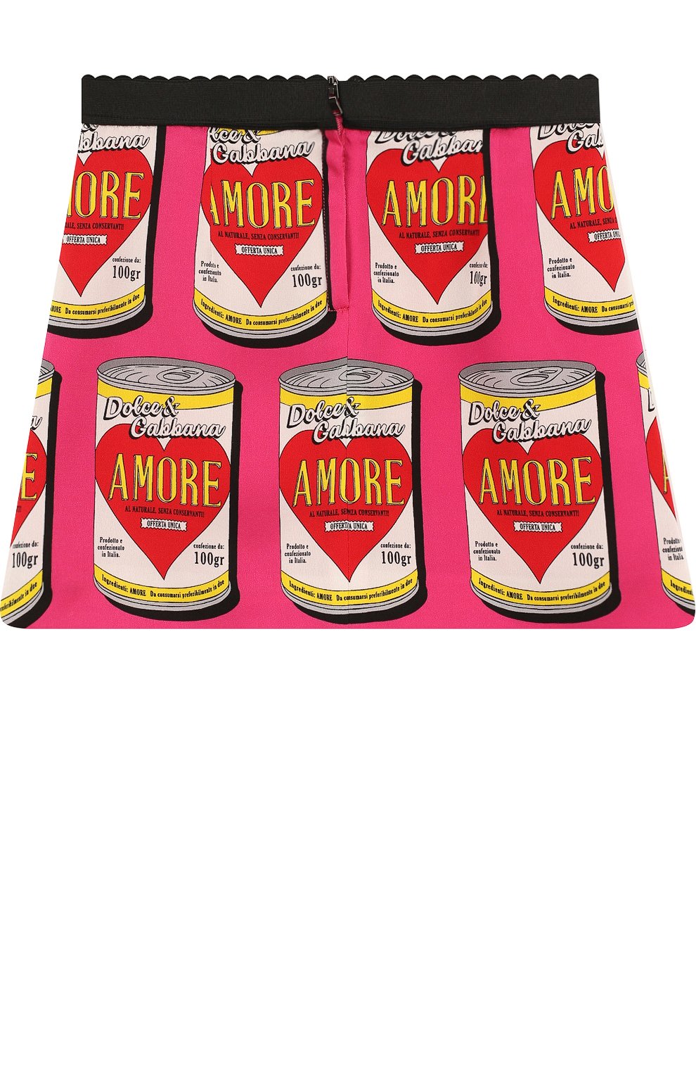 Шелковая юбка а-силуэта с принтом и эластичным поясом DOLCE & GABBANA, арт. L51I94/FSAU6/2-6, фото 2