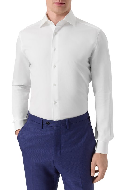 Хлопковая сорочка Corneliani 26P110-2611631 Белый  26P110-2611631 Фото 3