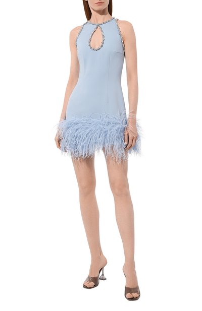 Платье LIKE YANA голубого цвета по цене 24000 руб., арт. L16-23/0-1030-9584СБ, фото 2 Платье LIKE YANA, арт. L16-23/0-1030-9584СБ, фото 2