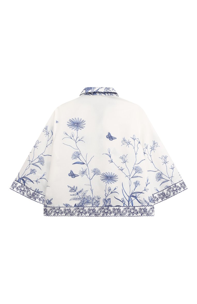 Хлопковая блузка ELIE SAAB JUNIOR, арт. EFCA009 TS0896/16A-18A, фото 2