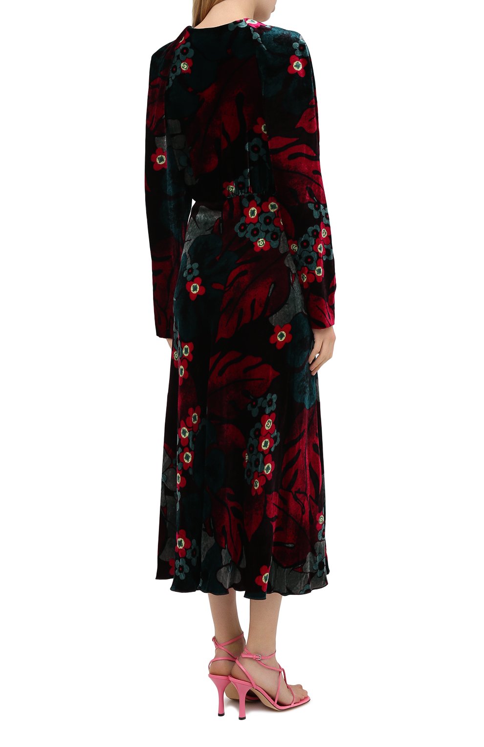 Платье из вискозы и шелка DRIES VAN NOTEN, арт. 202-18617-1009, фото 4