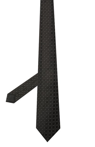 Шелковый галстук LANVIN черного цвета по цене 12600 руб., арт. 2145/TIE, фото 2 Шелковый галстук LANVIN, арт. 2145/TIE, фото 2