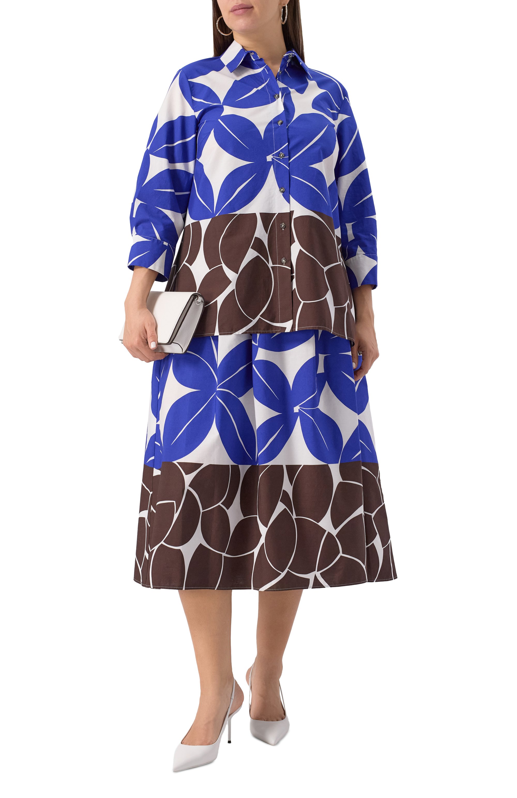 Хлопковая рубашка PERSONA BY MARINA RINALDI, арт. DED0, фото 2