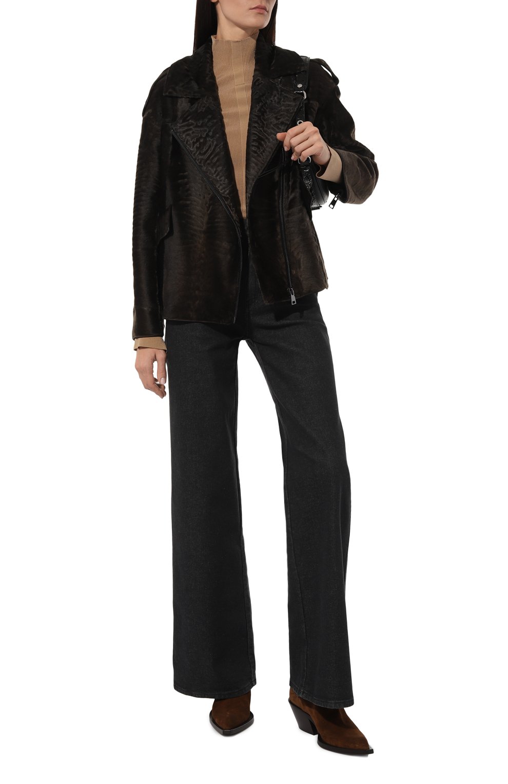 Шуба из каракульчи VICTORIA KUSENKOVA коричневого цвета по цене 1463000 руб., арт. 767100004603, фото 2 Шуба из каракульчи VICTORIA KUSENKOVA, арт. 767100004603, фото 2