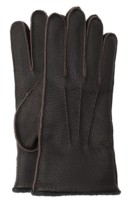 Мужские кожаные перчатки ZILLI, арт. GL0010M1945V00000