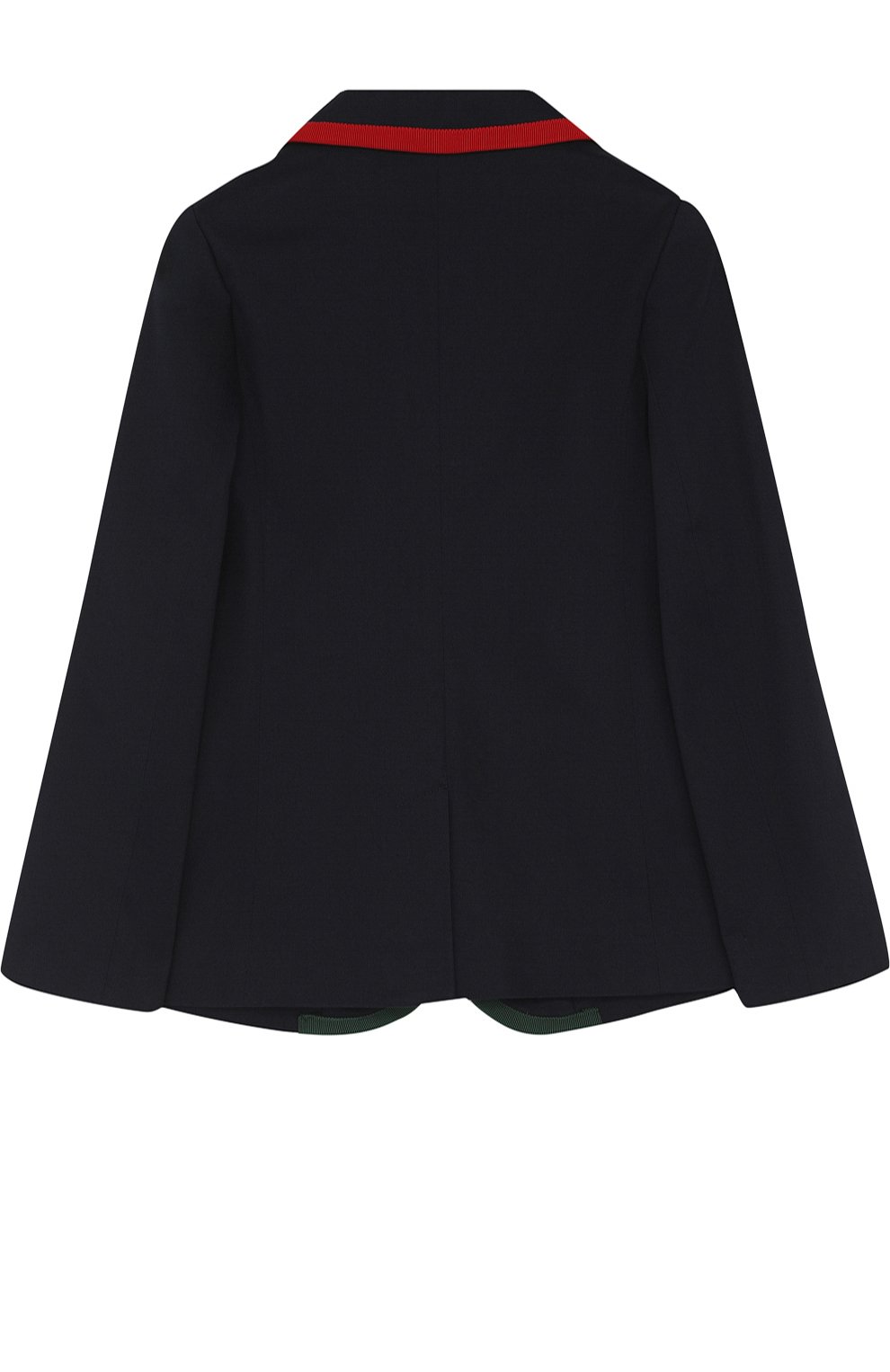 Однобортный пиджак из хлопка с контрастной отделкой GUCCI, арт. 499560/XBC97, фото 2