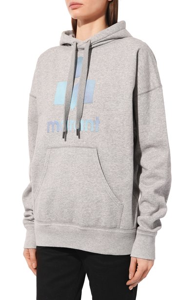 Хлопковое худи ISABEL MARANT ETOILE, арт. 22ASW0362/22A043E02GY, фото 3