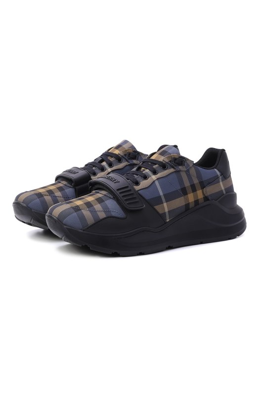 Комбинированные кроссовки Burberry 8123039 Синий 8123039