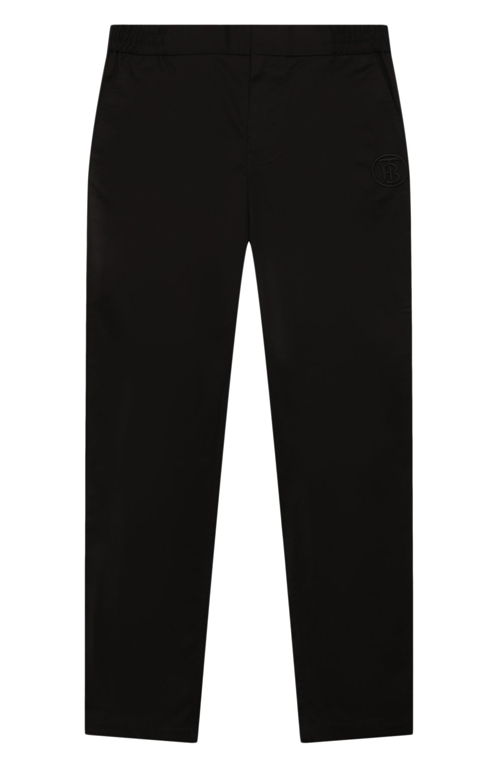 Хлопковые брюки BURBERRY черного цвета по цене 19400 руб., арт. 8047758, фото 1 Хлопковые брюки BURBERRY, арт. 8047758, фото 1