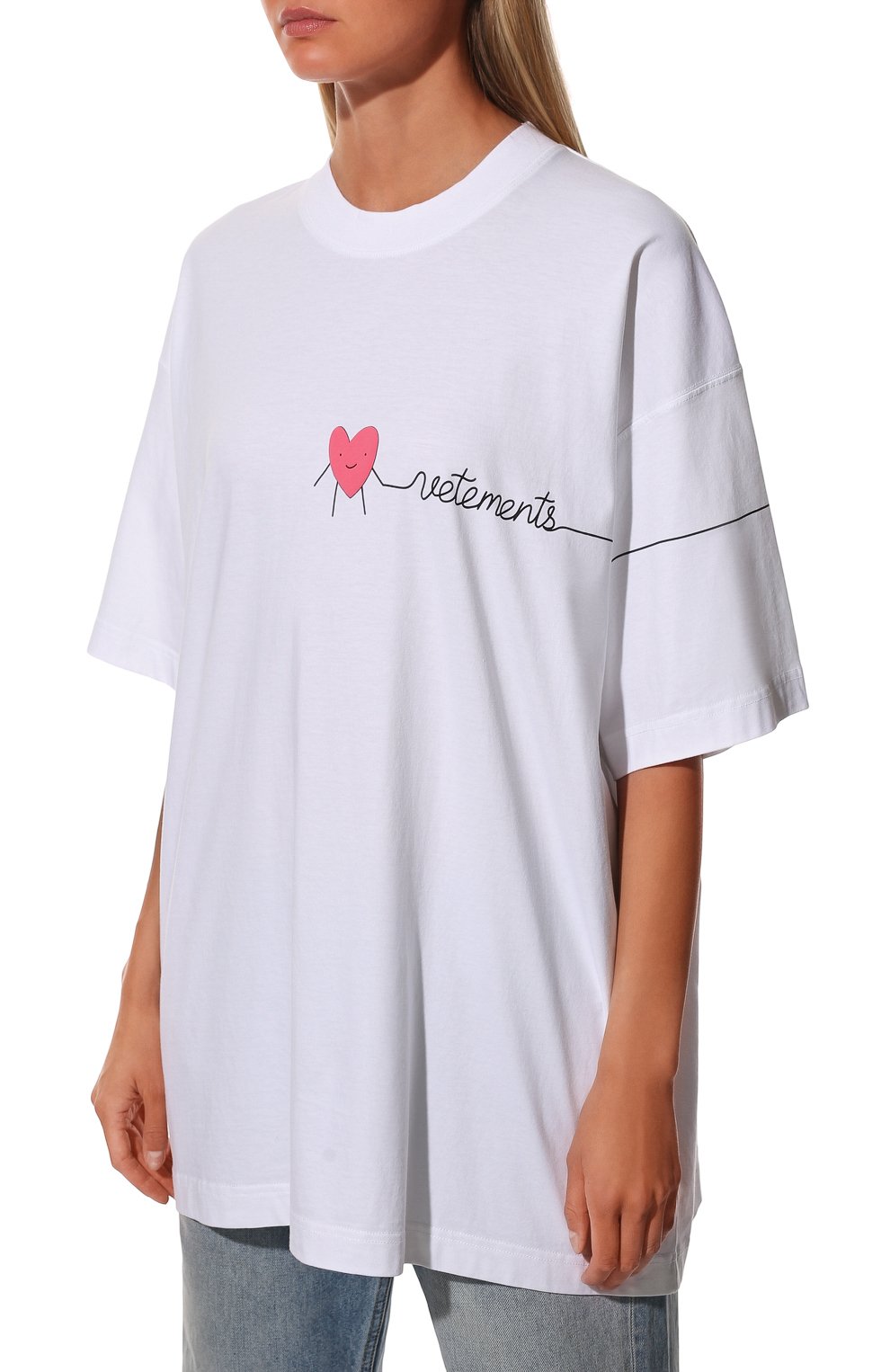 Хлопковая футболка VETEMENTS, арт. UA53TR270W 1610/W, фото 3