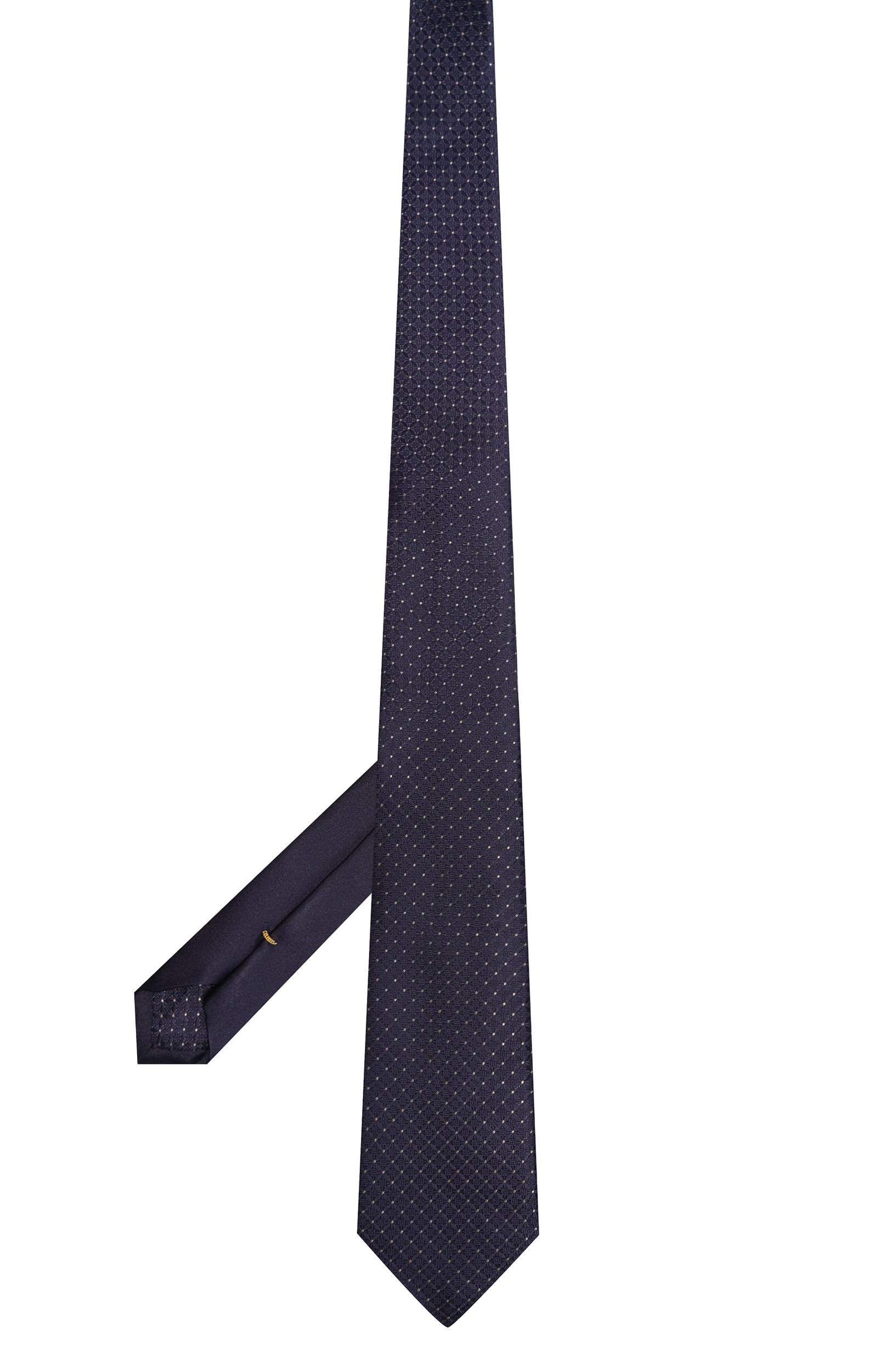 Шелковый галстук CANALI темно-синего цвета по цене 51500 руб., арт. 96/HJ04746, фото 3 Шелковый галстук CANALI, арт. 96/HJ04746, фото 3