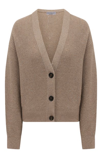 Женский кардиган из кашемира и шерсти BRUNELLO CUCINELLI, арт. MBM756906P