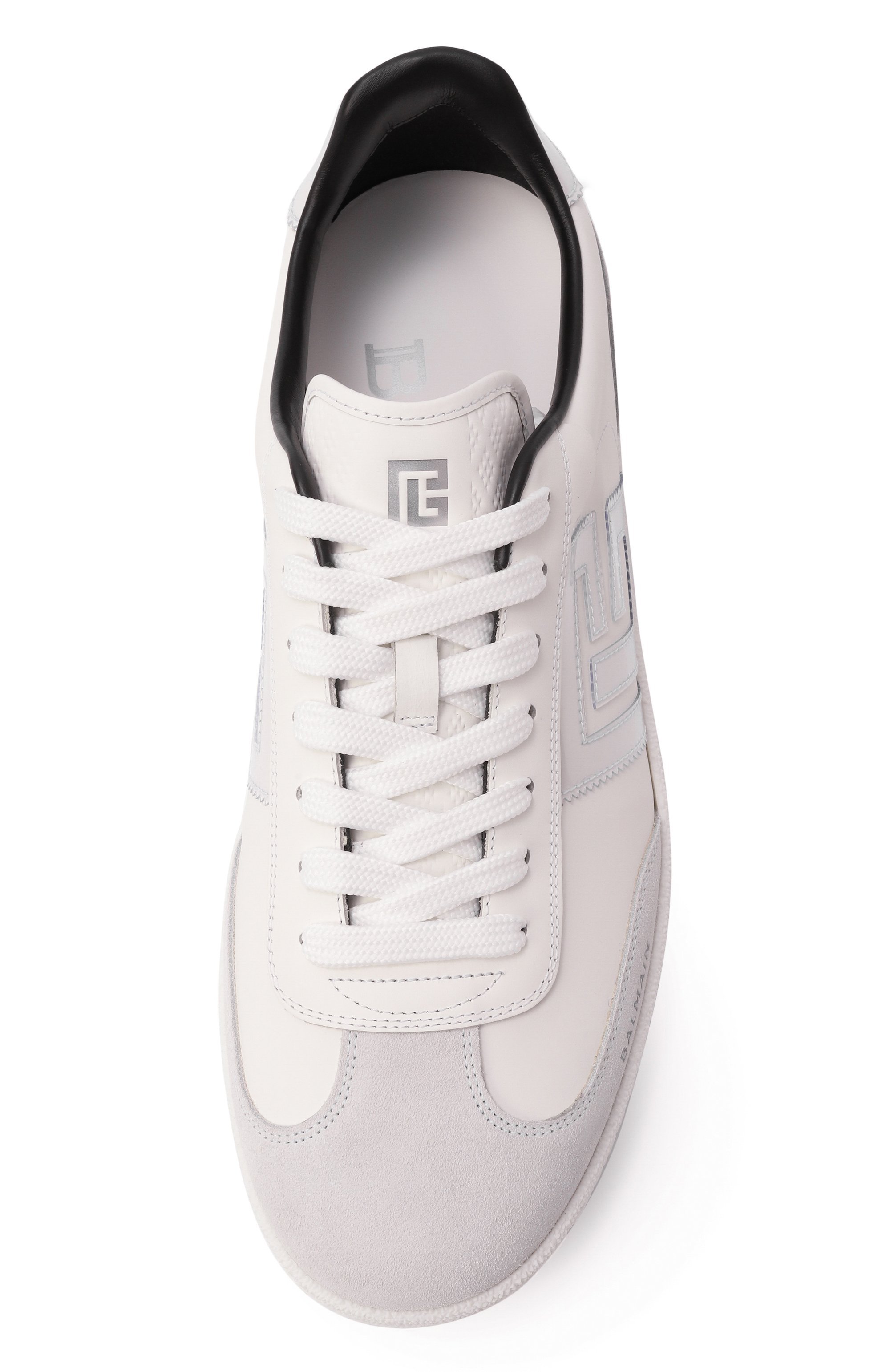 Кожаные кеды swan BALMAIN белого цвета по цене 61550 руб., арт. EM0VI360/LVTG, фото 6 Кожаные кеды swan BALMAIN, арт. EM0VI360/LVTG, фото 6