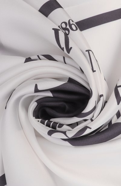 Шелковый платок EMPORIO ARMANI черно-белого цвета по цене 27250 руб., арт. EW002440/AF18394/MC09E, фото 3 Шелковый платок EMPORIO ARMANI, арт. EW002440/AF18394/MC09E, фото 3