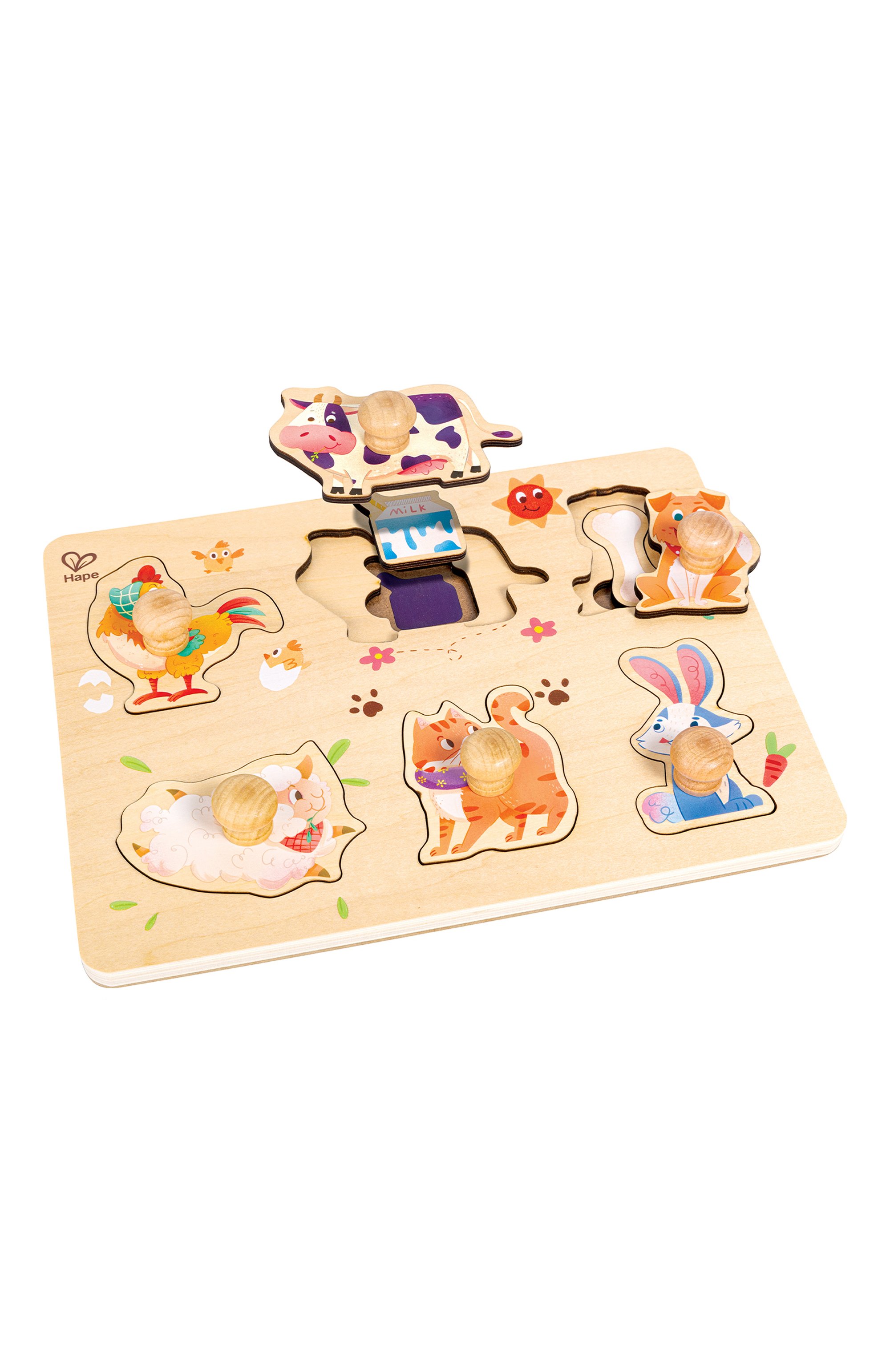 Развивающая игрушка-пазл фермерский дворик HAPE, арт. E1655_HP, фото 3