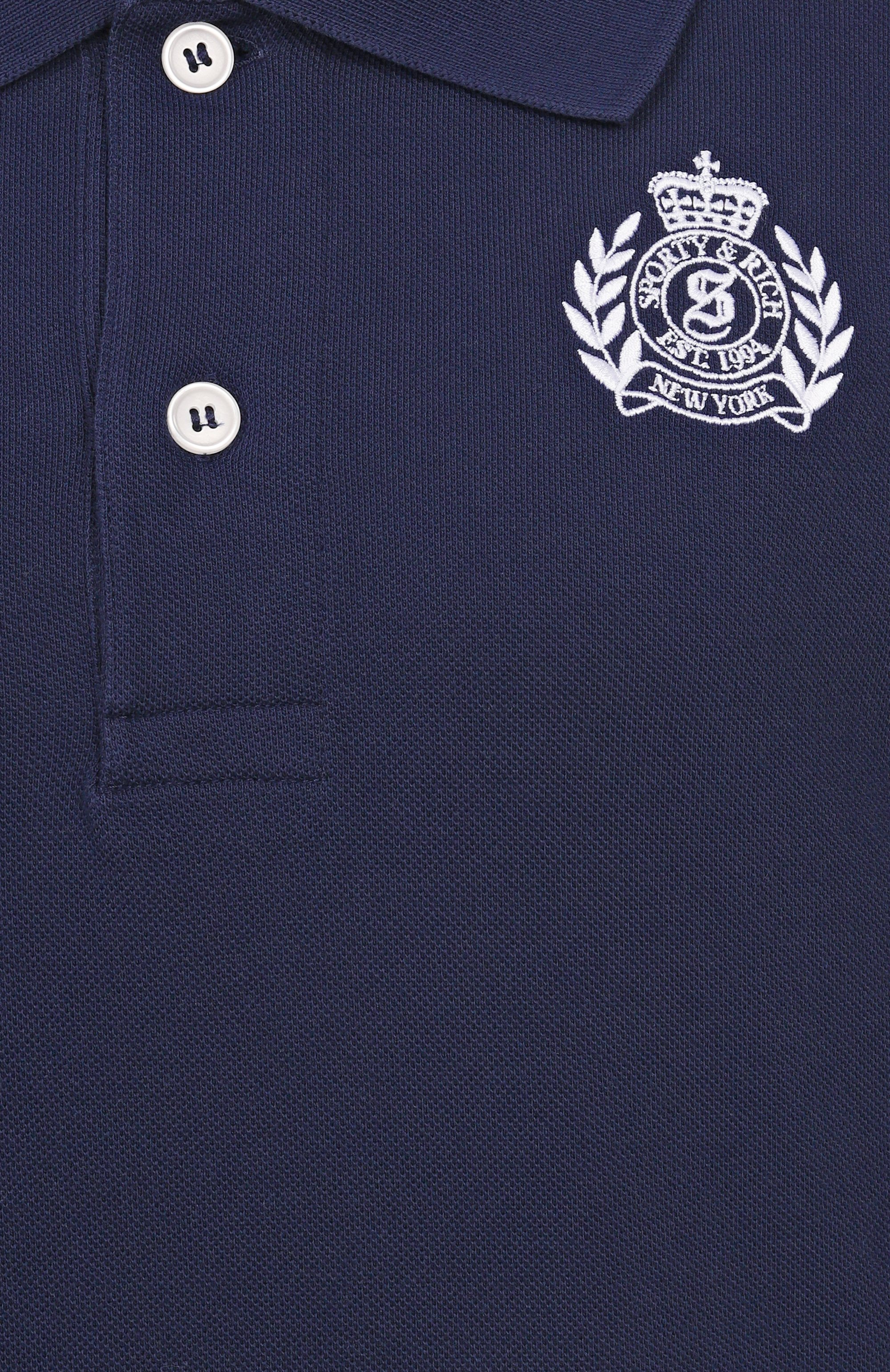 Хлопковое поло SPORTY AND RICH, арт. T0085606241BL106, фото 6