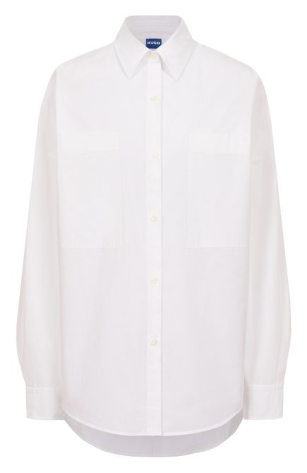 Женская хлопковая рубашка с отделкой стразами HUGO BLUE, арт. 50550592