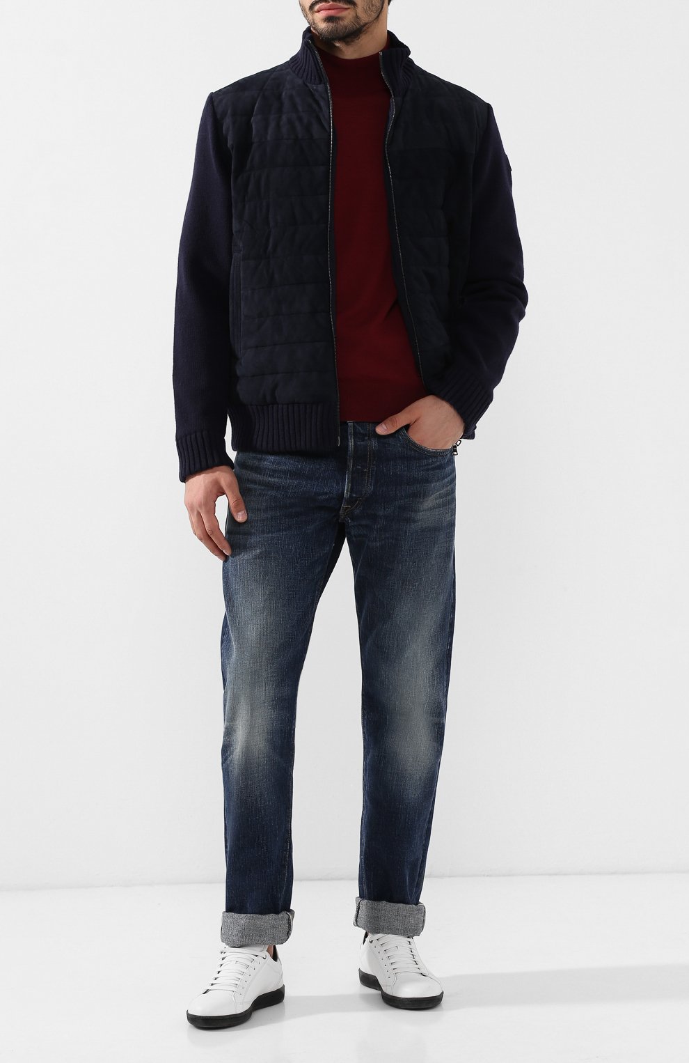 Джинсы прямого кроя RRL синего цвета по цене 52750 руб., арт. 782658886, фото 2 Джинсы прямого кроя RRL, арт. 782658886, фото 2