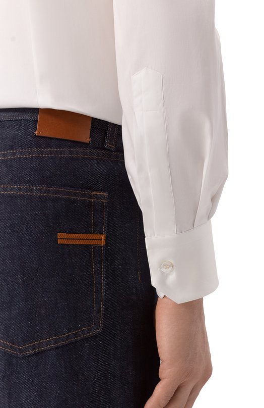 Хлопковая сорочка Stefano Ricci MC007132/R600 Белый  MC007132/R600 Фото 5