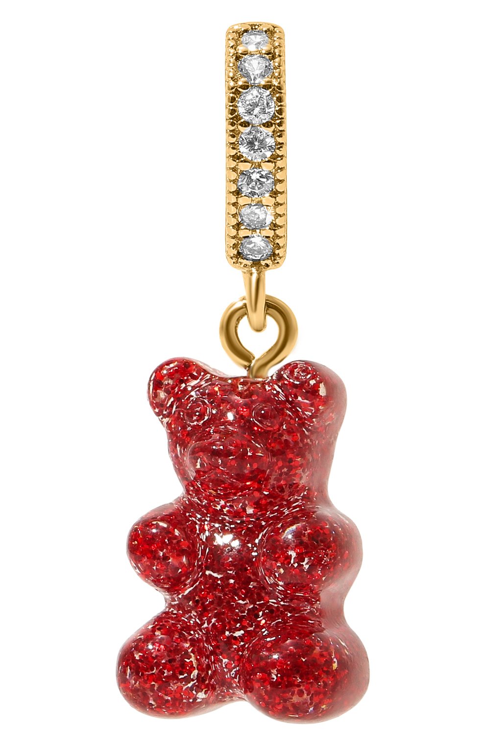 Моносерьга CRYSTAL HAZE, арт. N0STALGIA BEAR H00P, фото 1