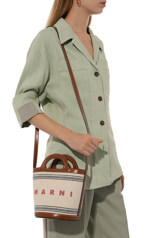 Сумка-тоут Tropicalia Marni SCMP0056U2/P6457 Кремовый  SCMP0056U2/P6457 Фото 2