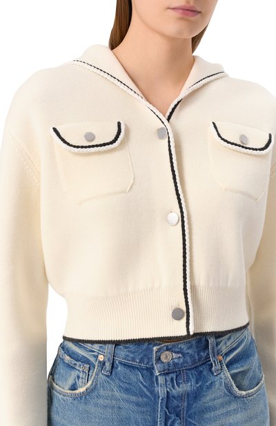 Шерстяной кардиган THEORY кремового цвета по цене 68100 руб., арт. 01111759, фото 5 Шерстяной кардиган THEORY, арт. 01111759, фото 5