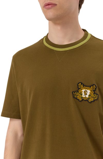 Хлопковая футболка HUGO, арт. 50542957, фото 5