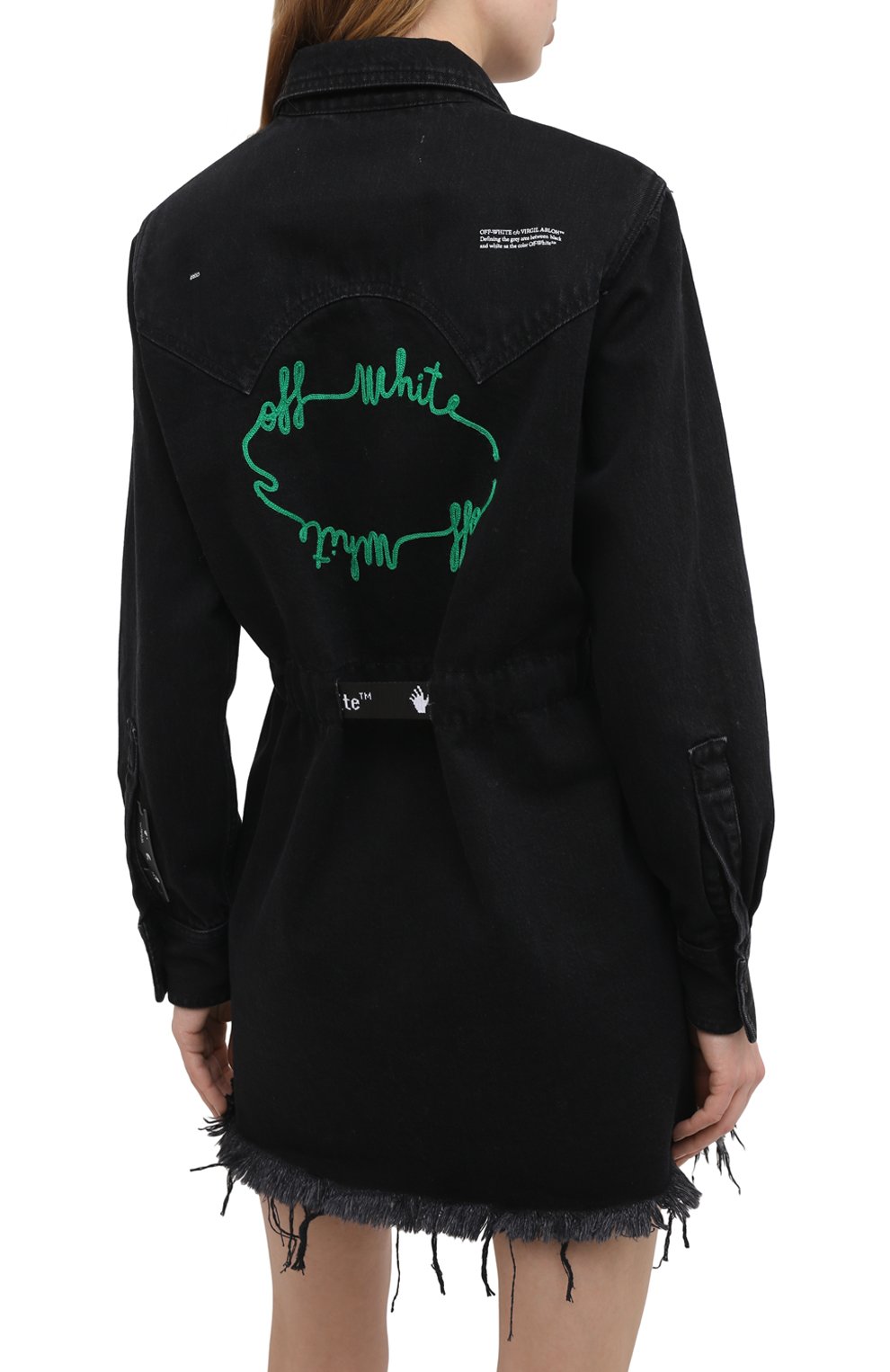 Джинсовое платье OFF-WHITE, арт. 0WYM004E20DEN0011055, фото 4