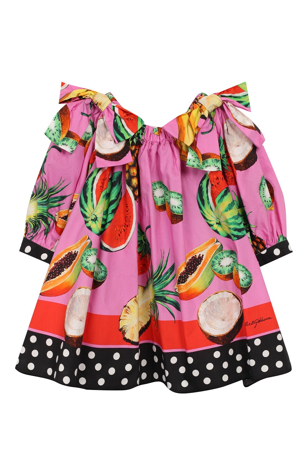 Хлопковая блузка DOLCE & GABBANA, арт. L54S91/G7WRH/2-6, фото 1