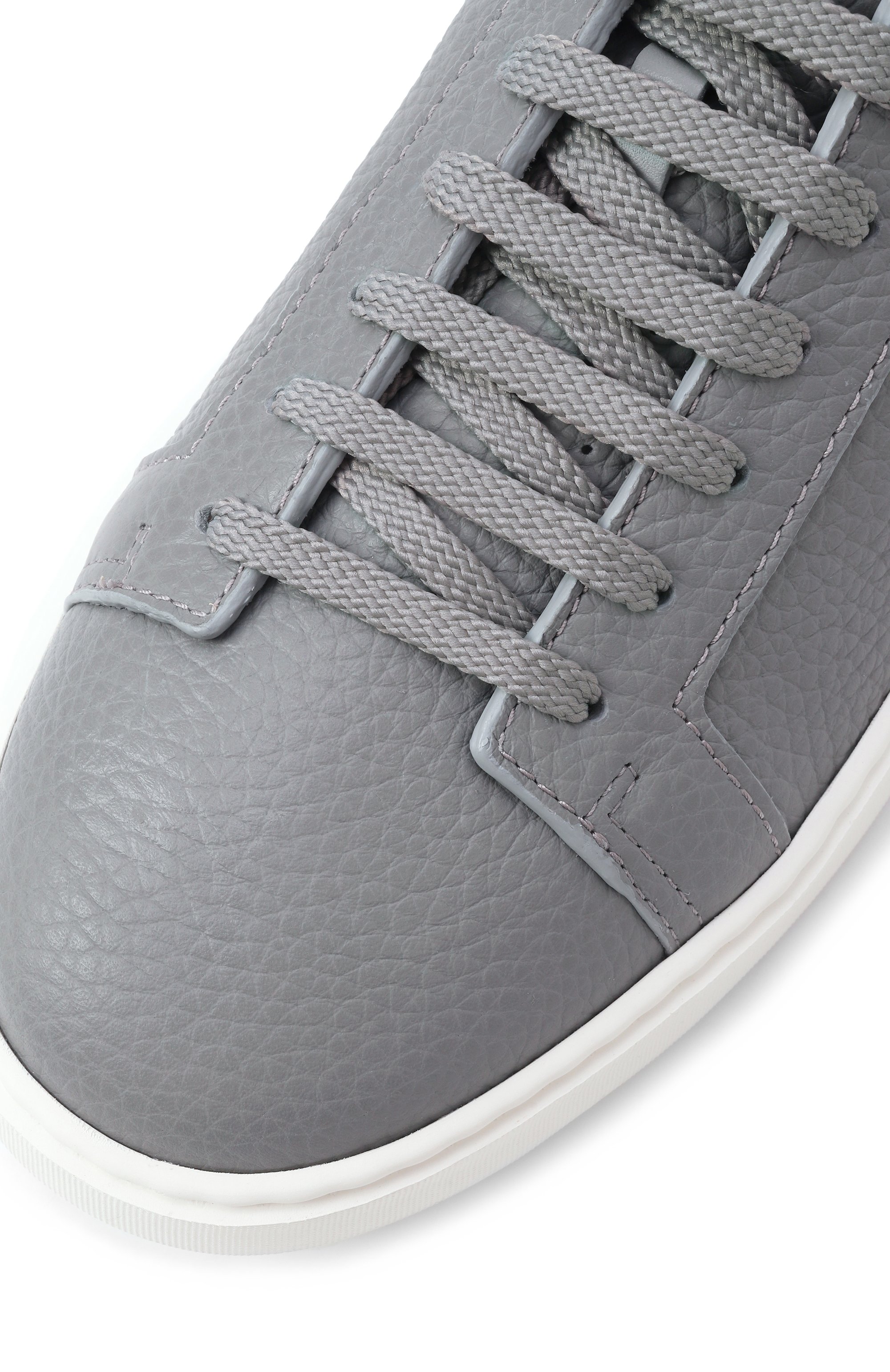 Кожаные кеды cleanic SANTONI, арт. MBCG21571BARCMMD, фото 7