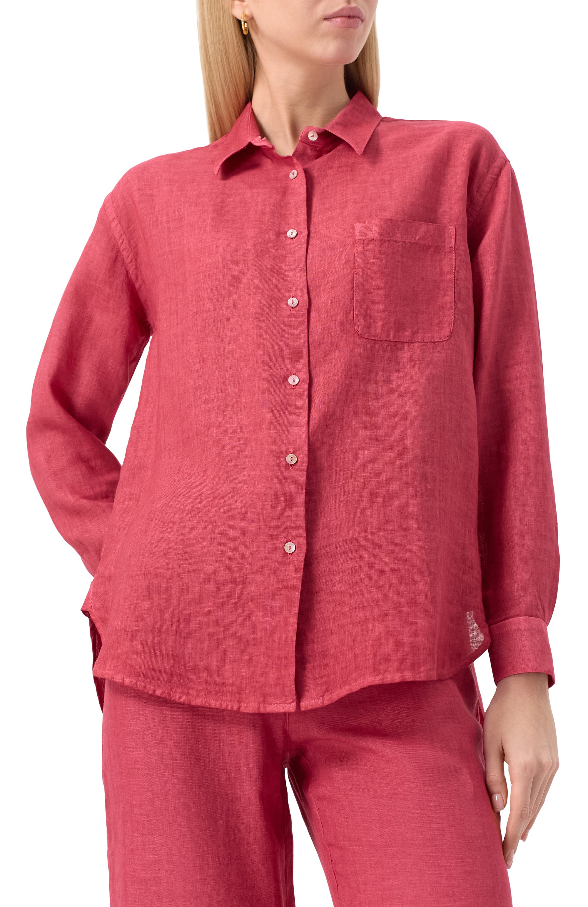 Льняная рубашка 120% LINO, арт. 32ALIW19GE/000B317, фото 3