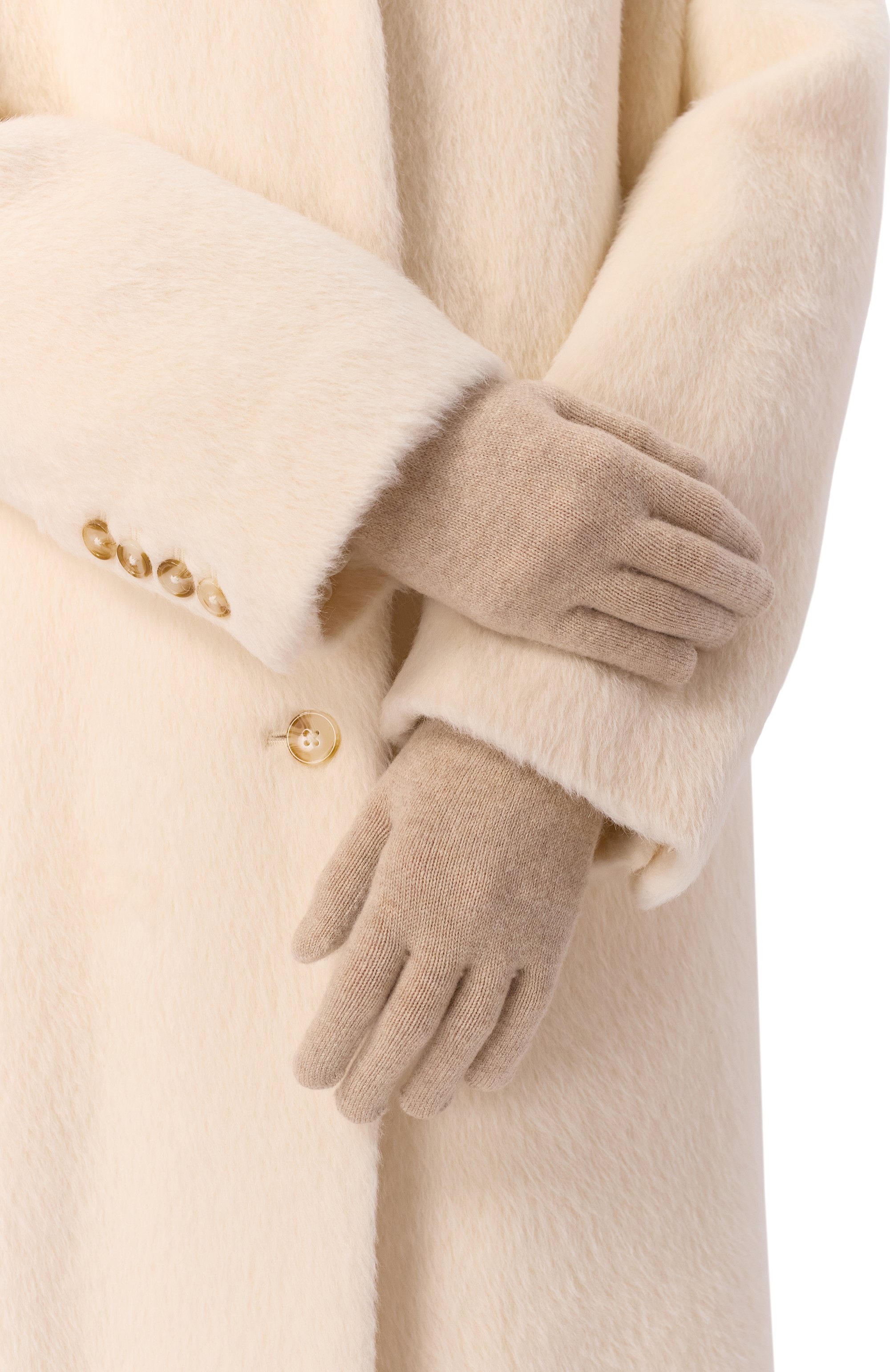 Перчатки из шерсти и кашемира YVES SALOMON, арт. 23WAA507XXMACL, фото 2