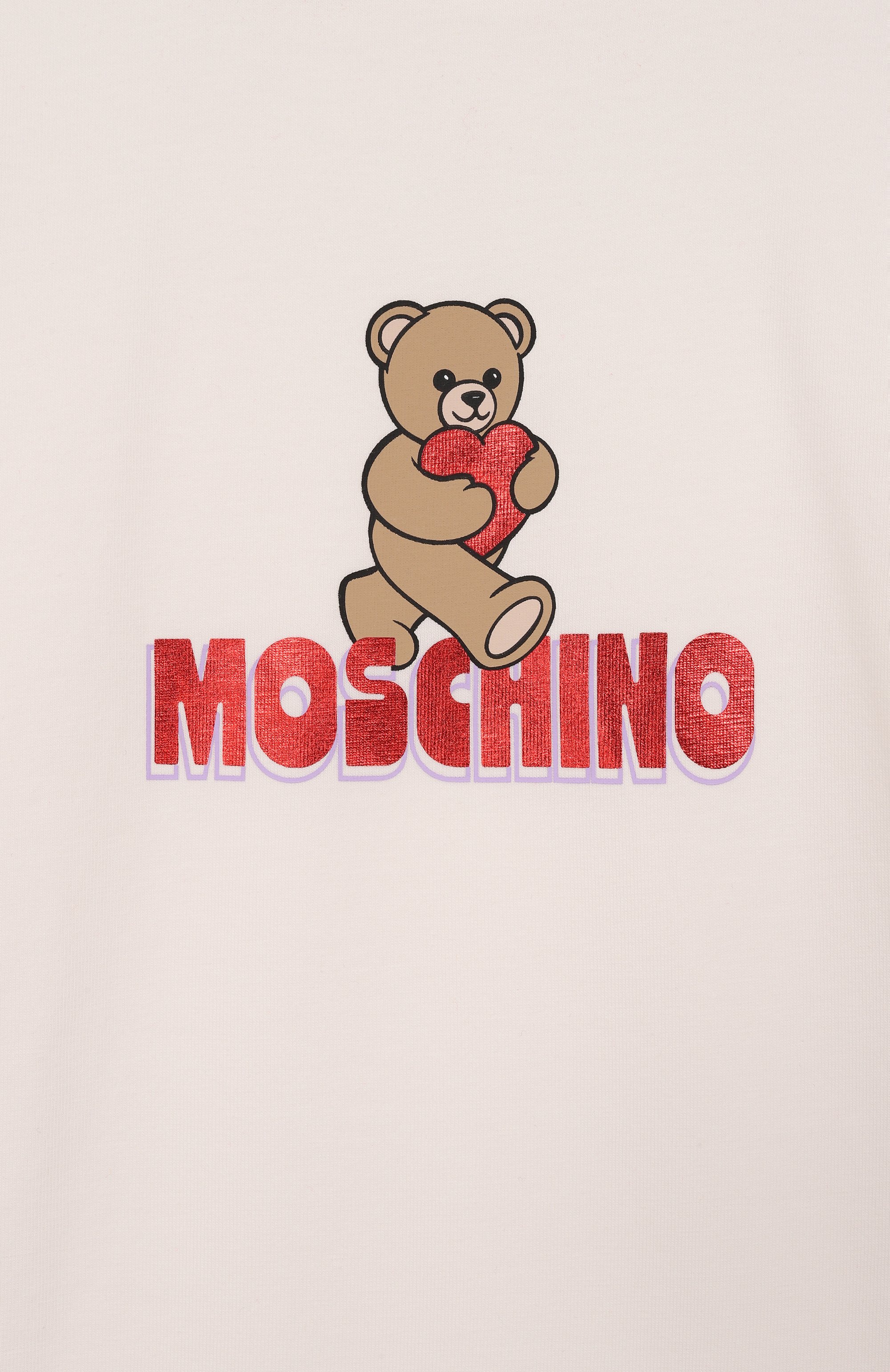 Комплект из футболки и брюк MOSCHINO красного цвета по цене 22000 руб., арт. HCG00D/LBA00_001, фото 6 Комплект из футболки и брюк MOSCHINO, арт. HCG00D/LBA00_001, фото 6