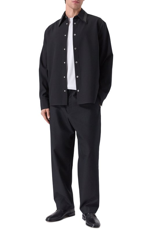 Шерстяная рубашка Jil Sander J22DL0318-J40249 Чёрный  J22DL0318-J40249 Фото 2