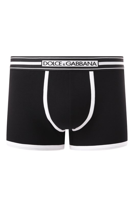 Хлопковые боксеры Dolce & Gabbana M4F13J/0NR50 Чёрный M4F13J/0NR50