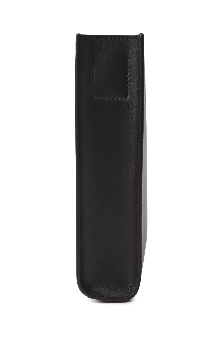 Мужская сумка tangle JIL SANDER черного цвета, арт. J25WG0003/P5995 | Фото 4 (Материал: Натуральная кожа; Размер: mini; Ремень/цепочка: На ремешке; Автоматизация ТО: Проставлено; Автоматизация состава: Проставлено)