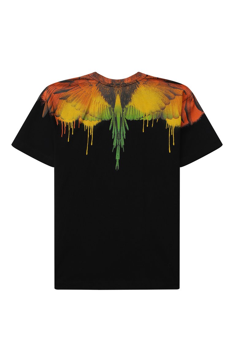 Детская хлопковая футболка MARCELO BURLON KIDS OF MILAN черного цвета, арт. 21E/B/MB/1104/0010/2-6Y | Фото 2 (Материал внешний: Хлопок; Рукава: Короткие; Региональные ограничения белый список (Axapta Mercury): RU; Мальчики Кросс-КТ: Футболка-одежда; Материал сплава: Проставлено; Драгоценные камни: Проставлено)