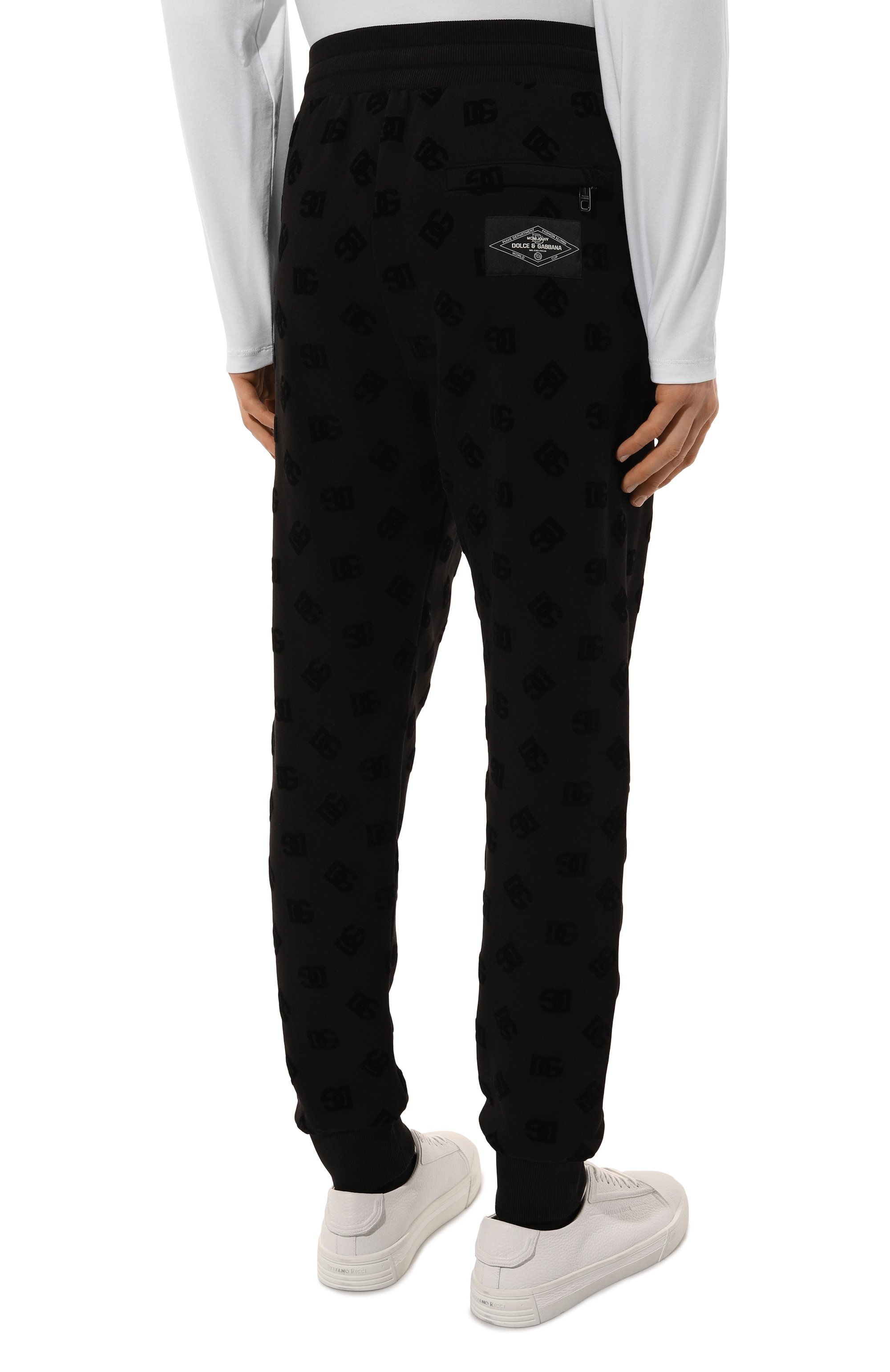 Хлопковые джоггеры DOLCE & GABBANA, арт. GV2VHT/G7NWD, фото 4