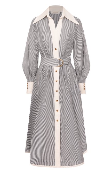 Женское платье из хлопка и шелка ZIMMERMANN, арт. 5313DF251